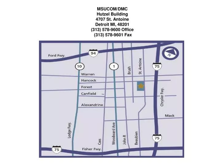 msucom dmc hutzel building 4707 st antoine detroit mi 48201 313 578 9600 office 313 578 9601 fax