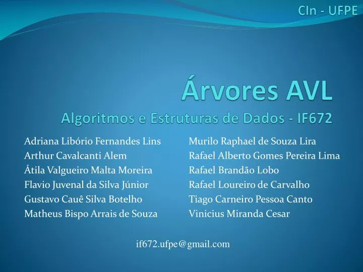 rvores avl algoritmos e estruturas de dados if672