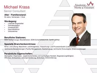 michael krasa senior consultant