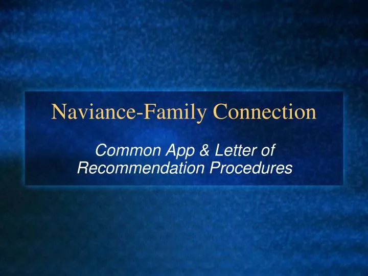 naviance family connection