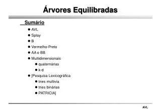 rvores equilibradas