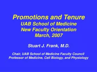 Chair, UAB School of Medicine Faculty Council Professor of Medicine, Cell Biology, and Physiology