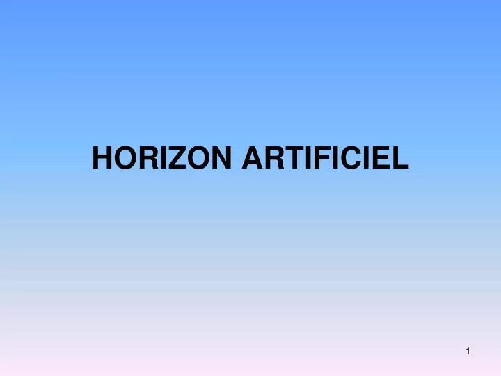horizon artificiel