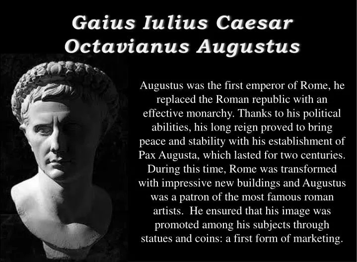 gaius iulius caesar octavianus augustus