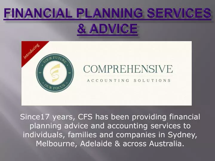 financial planning services advice