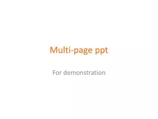 Multi-page ppt