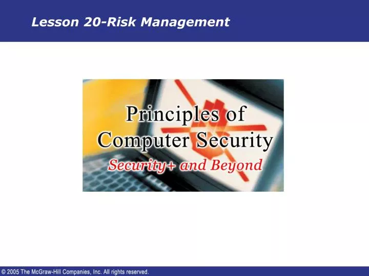 lesson 20 risk management