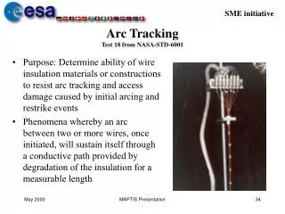 Arc Tracking Test 18 from NASA-STD-6001