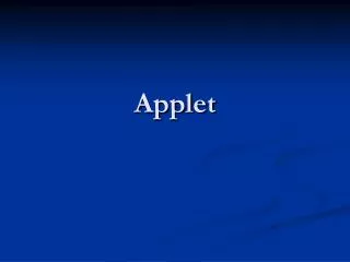 applet
