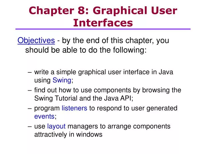 chapter 8 graphical user interfaces