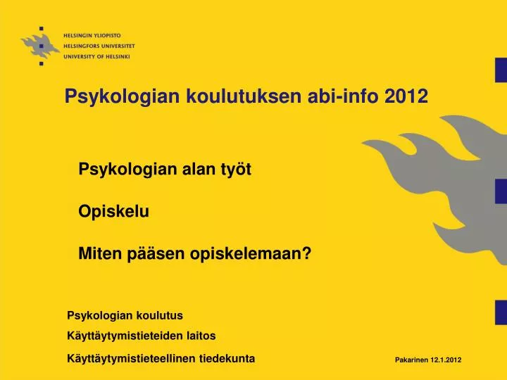 psykologian koulutuksen abi info 2012