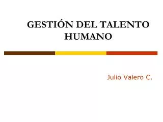 gesti n del talento humano