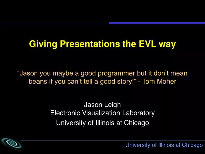 giving presentations the evl way