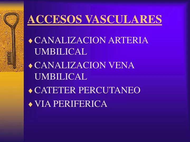 accesos vasculares