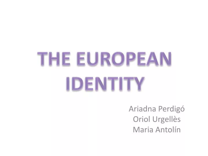 the european identity