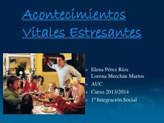 acontecimientos vitales estresantes