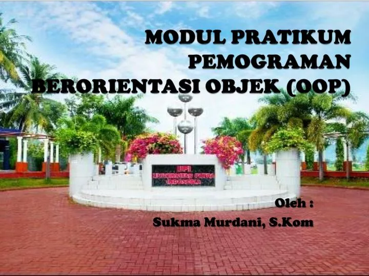 modul pratikum pemograman berorientasi objek oop