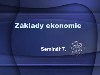z klady ekonomie