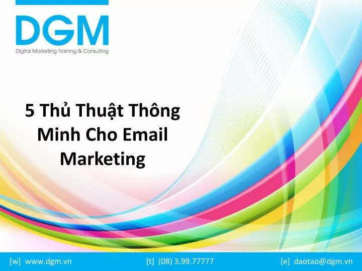 5 th thu t th ng minh cho email marketing