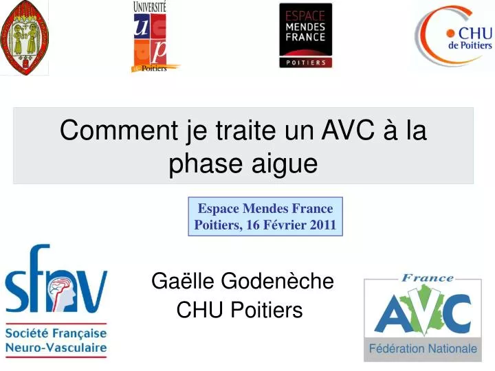 comment je traite un avc la phase aigue