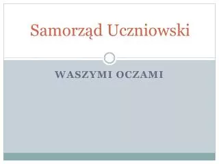 samorz d uczniowski