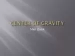 Center of Gravity - slide 1