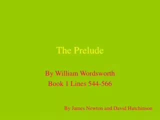 The Prelude