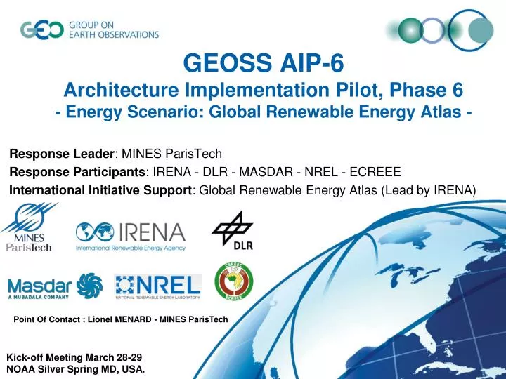 geoss aip 6 architecture implementation pilot phase 6 energy scenario global renewable energy atlas