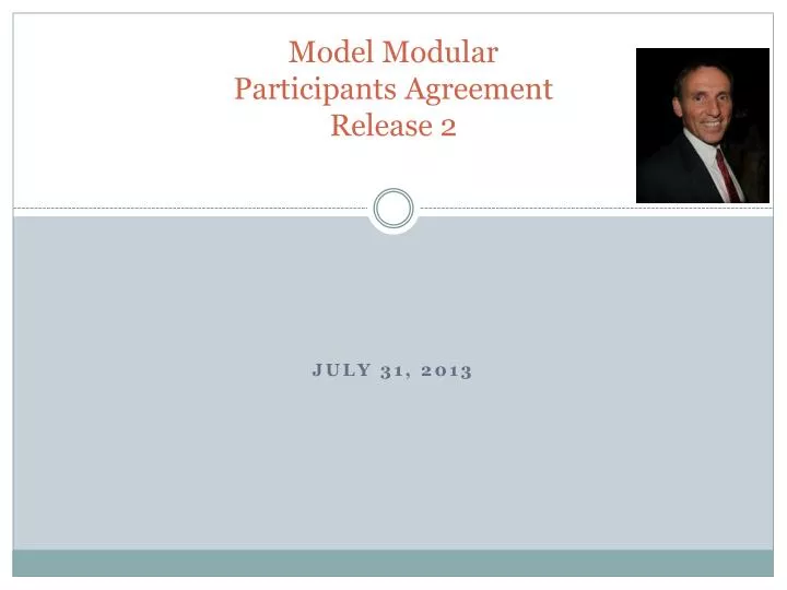 model modular participants agreement release 2