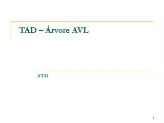 tad rvore avl