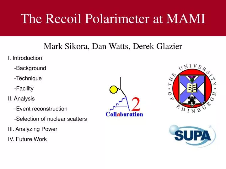 the recoil polarimeter at mami