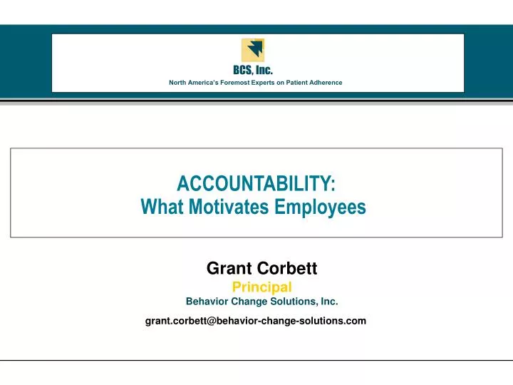 accountability what motivates employees