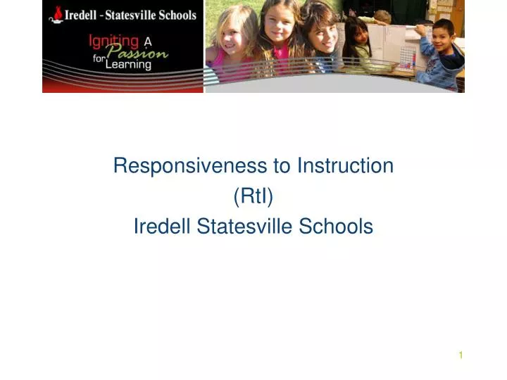 responsiveness to instruction rti iredell statesville schools