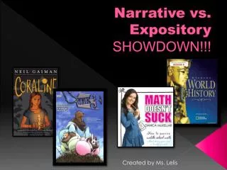 Narrative vs. Expository SHOWDOWN!!!