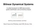 Bilinear Dynamical Systems - slide 1