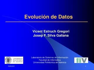 evoluci n de datos