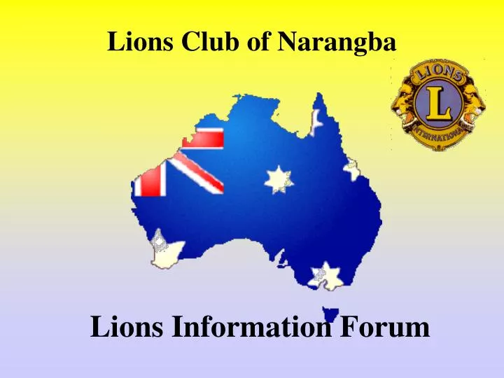 lions information forum