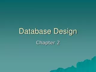 Database Design