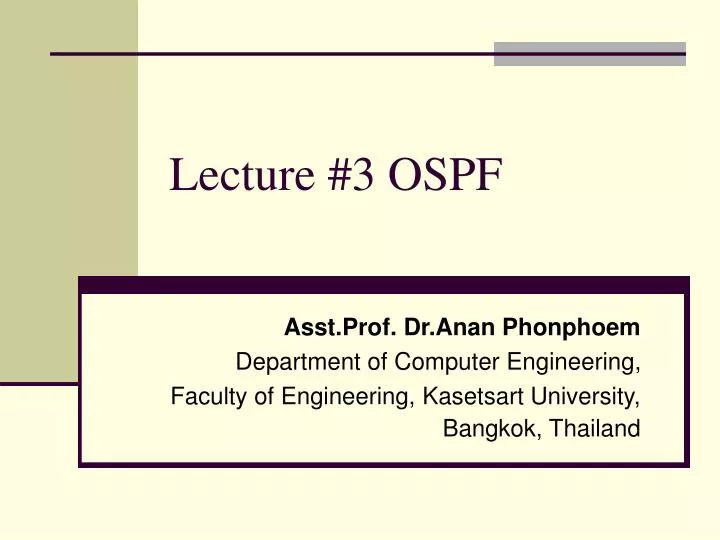 lecture 3 ospf