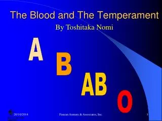 The Blood and The Temperament