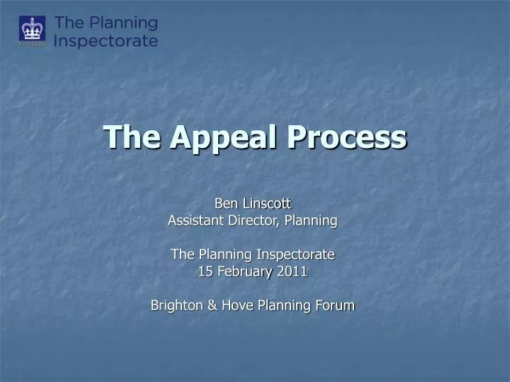 the appeal process