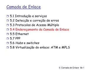 camada de enlace