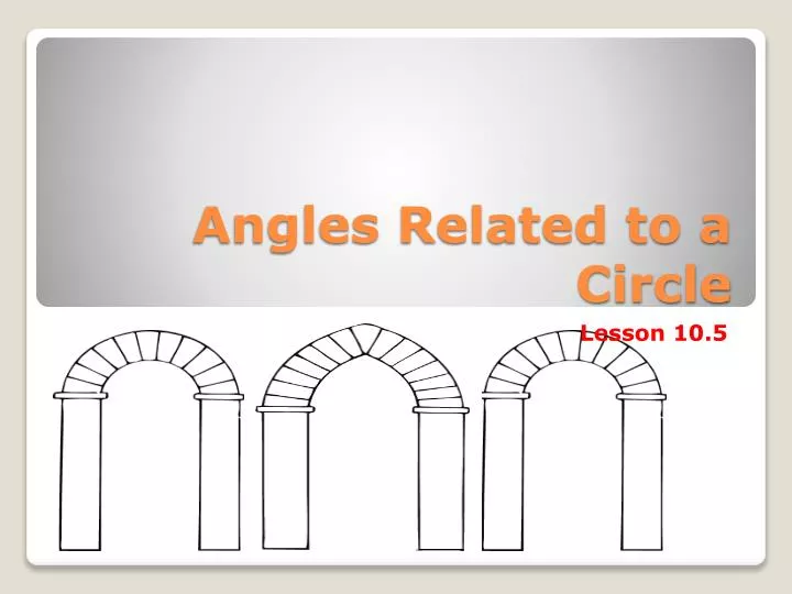 angles related to a circle