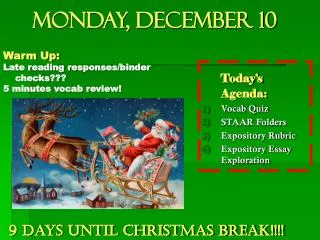 Monday, December 10