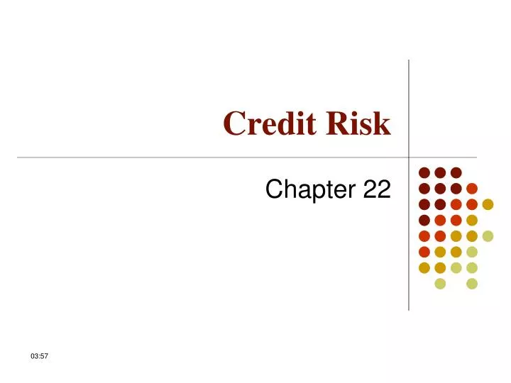 credit risk