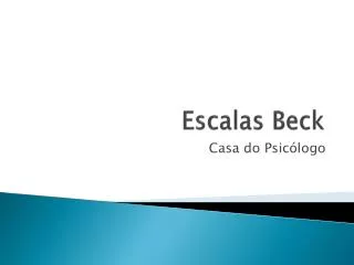 escalas beck