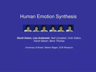 Human Emotion Synthesis
