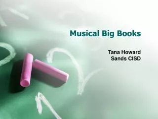 Musical Big Books