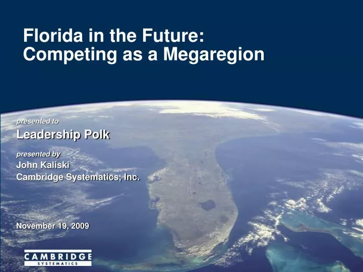 florida in the future competing as a megaregion