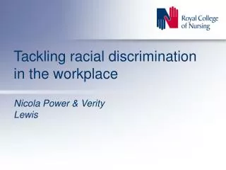 Tackling racial discrimination in the workplace